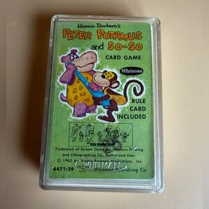 Vintage Peter Potamus And So So Card Game